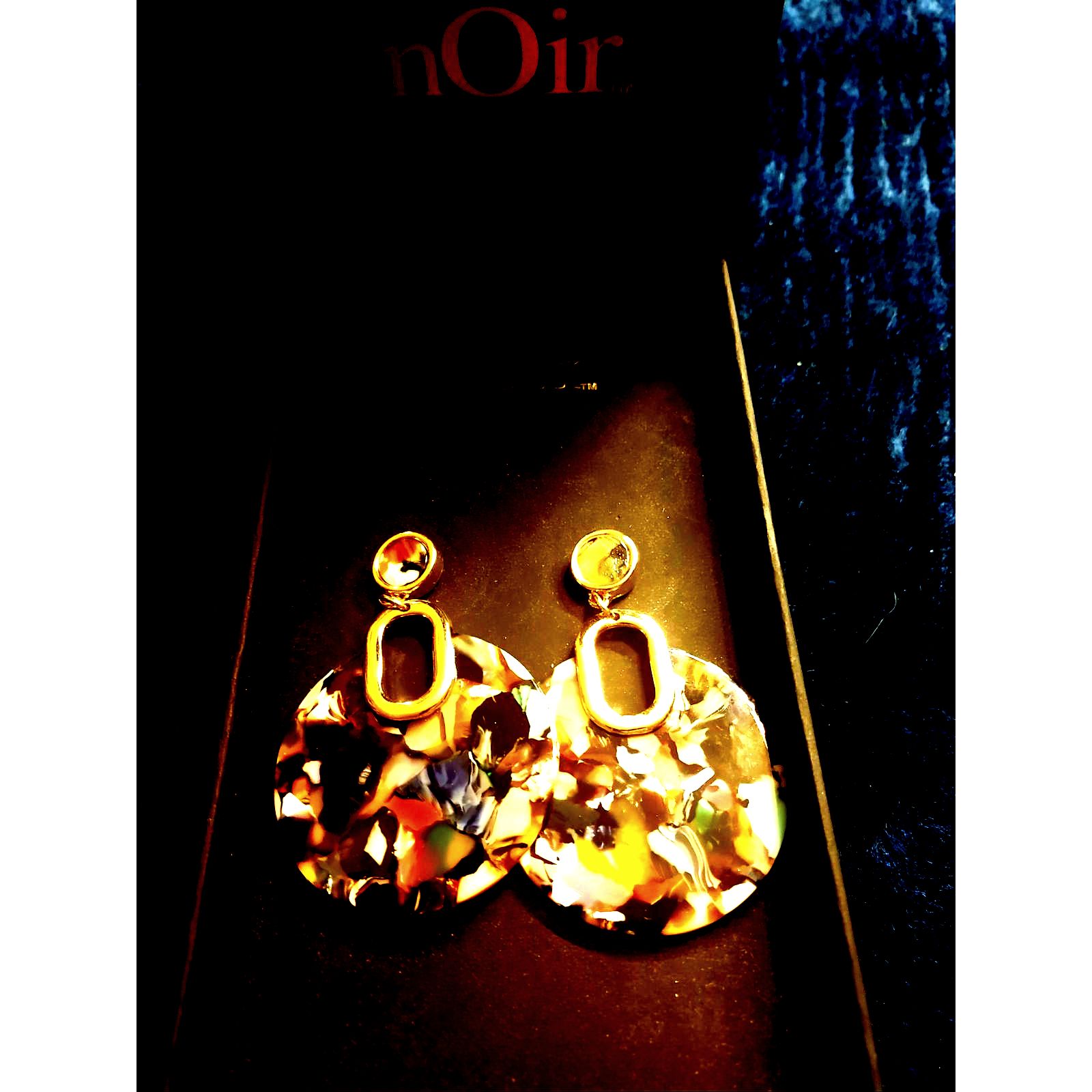 Nib~Stunning~Noir~Multi Colored~Earrings